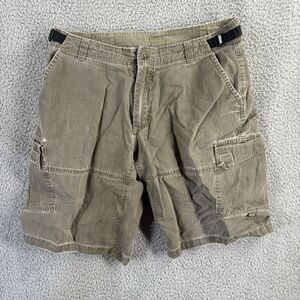 Kuhl Shorts Mens Medium Green Cargo DURAKUHL Canvas Hiking Outdoor Adjustable